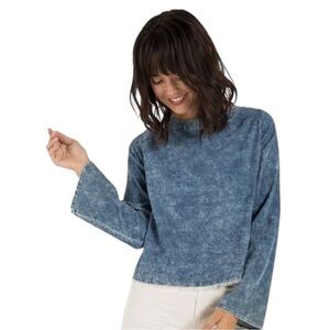 CLOTH & STONE Corduroy Velvet Top Long Sleeve Size M